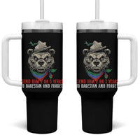 Dagestan Bear MMA Fighter Discipline Tumbler With Handle Send Him 2 3 Years and Forget - Wonder Print Shop
