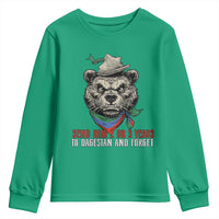 Dagestan Bear MMA Fighter Discipline Youth Sweatshirt Send Him 2 3 Years and Forget - Wonder Print Shop