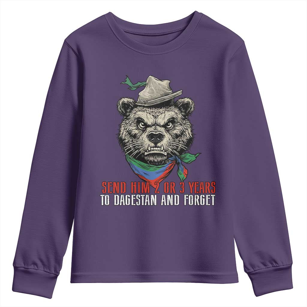Dagestan Bear MMA Fighter Discipline Youth Sweatshirt Send Him 2 3 Years and Forget - Wonder Print Shop