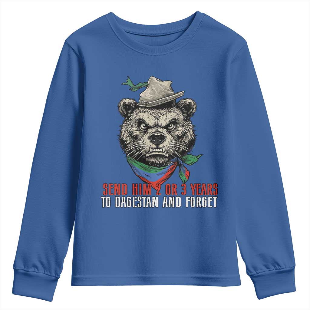 Dagestan Bear MMA Fighter Discipline Youth Sweatshirt Send Him 2 3 Years and Forget - Wonder Print Shop