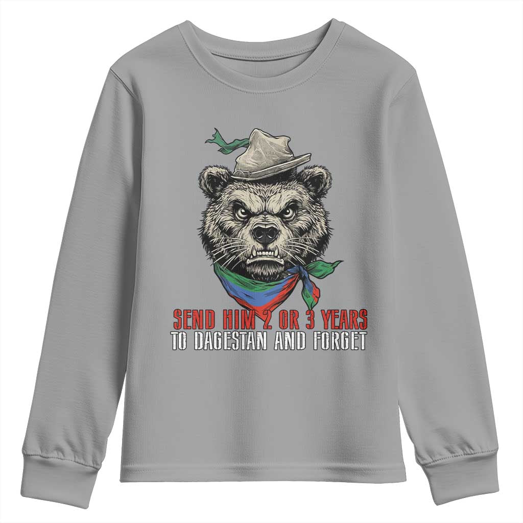 Dagestan Bear MMA Fighter Discipline Youth Sweatshirt Send Him 2 3 Years and Forget - Wonder Print Shop