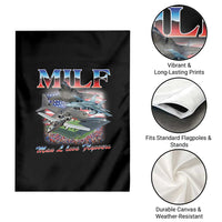 MILF Man I Love Flyovers Meme Garden Flag for Aviation Buffs Patriotic Meme Lords - Wonder Print Shop