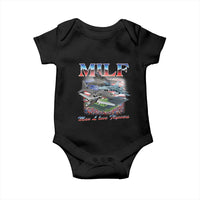 MILF Man I Love Flyovers Meme Baby Onesie for Aviation Buffs Patriotic Meme Lords - Wonder Print Shop