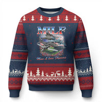 MILF Man I Love Flyovers Meme Ugly Christmas Sweater for Aviation Buffs Patriotic Meme Lords - Wonder Print Shop