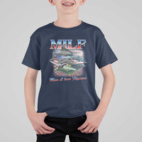 MILF Man I Love Flyovers Meme T Shirt For Kid for Aviation Buffs Patriotic Meme Lords - Wonder Print Shop