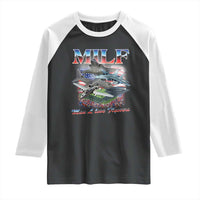 MILF Man I Love Flyovers Meme Raglan Shirt for Aviation Buffs Patriotic Meme Lords - Wonder Print Shop