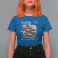 MILF Man I Love Flyovers Meme T Shirt For Women for Aviation Buffs Patriotic Meme Lords - Wonder Print Shop