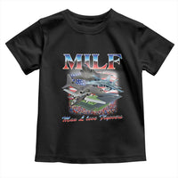 MILF Man I Love Flyovers Meme Toddler T Shirt for Aviation Buffs Patriotic Meme Lords - Wonder Print Shop