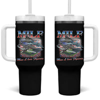 MILF Man I Love Flyovers Meme Tumbler With Handle for Aviation Buffs Patriotic Meme Lords - Wonder Print Shop