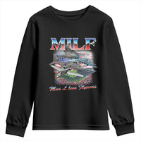 MILF Man I Love Flyovers Meme Youth Sweatshirt for Aviation Buffs Patriotic Meme Lords - Wonder Print Shop