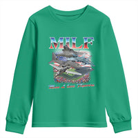 MILF Man I Love Flyovers Meme Youth Sweatshirt for Aviation Buffs Patriotic Meme Lords - Wonder Print Shop