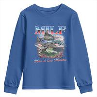 MILF Man I Love Flyovers Meme Youth Sweatshirt for Aviation Buffs Patriotic Meme Lords - Wonder Print Shop