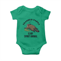 Trashed Panda Is My Spirit Animal Baby Onesie Funny Drunk Raccoon Meme for Party People Hot Mess Energy - Wonder Print Shop