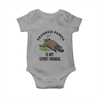Trashed Panda Is My Spirit Animal Baby Onesie Funny Drunk Raccoon Meme for Party People Hot Mess Energy - Wonder Print Shop
