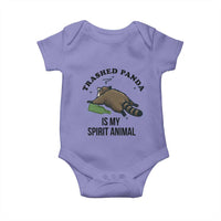 Trashed Panda Is My Spirit Animal Baby Onesie Funny Drunk Raccoon Meme for Party People Hot Mess Energy - Wonder Print Shop