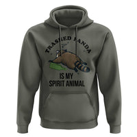Trashed Panda Is My Spirit Animal Hoodie Funny Drunk Raccoon Meme for Party People Hot Mess Energy - Wonder Print Shop