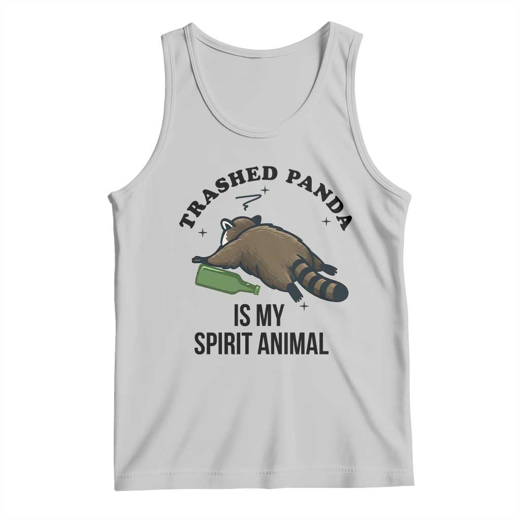 Trashed Panda Is My Spirit Animal Tank Top Funny Drunk Raccoon Meme for Party People Hot Mess Energy - Wonder Print Shop