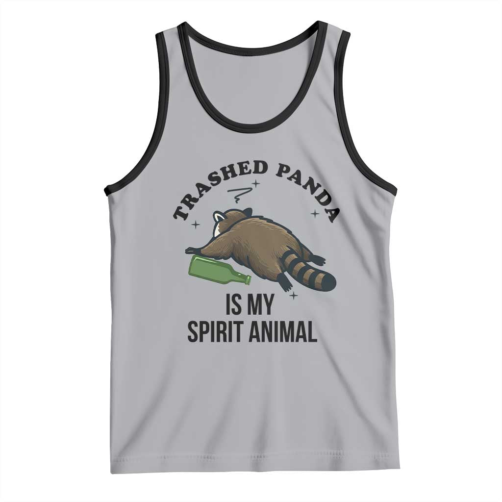 Trashed Panda Is My Spirit Animal Tank Top Funny Drunk Raccoon Meme for Party People Hot Mess Energy - Wonder Print Shop