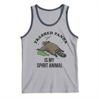 Trashed Panda Is My Spirit Animal Tank Top Funny Drunk Raccoon Meme for Party People Hot Mess Energy - Wonder Print Shop
