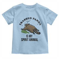 Trashed Panda Is My Spirit Animal Toddler T Shirt Funny Drunk Raccoon Meme for Party People Hot Mess Energy - Wonder Print Shop