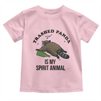 Trashed Panda Is My Spirit Animal Toddler T Shirt Funny Drunk Raccoon Meme for Party People Hot Mess Energy - Wonder Print Shop