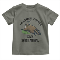 Trashed Panda Is My Spirit Animal Toddler T Shirt Funny Drunk Raccoon Meme for Party People Hot Mess Energy - Wonder Print Shop
