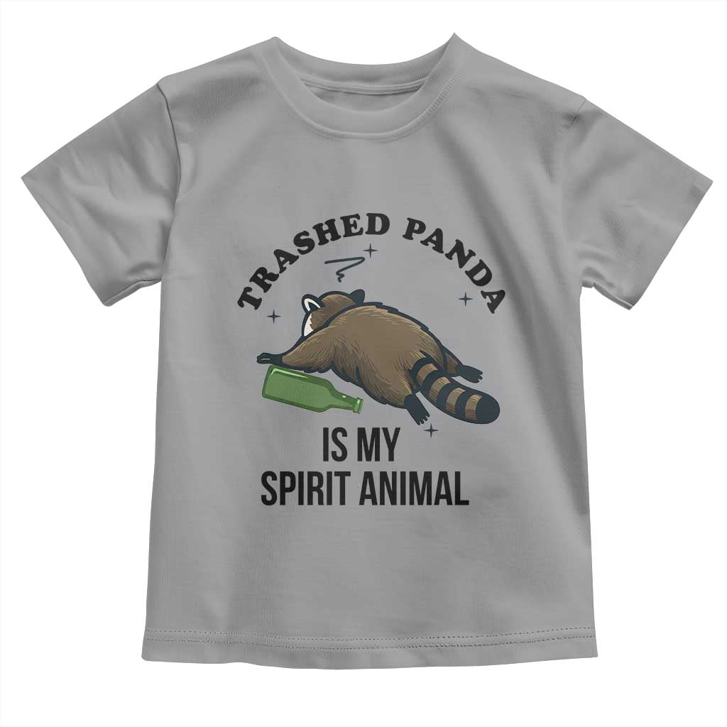 Trashed Panda Is My Spirit Animal Toddler T Shirt Funny Drunk Raccoon Meme for Party People Hot Mess Energy - Wonder Print Shop