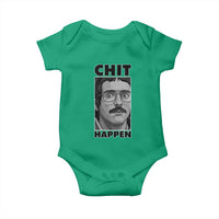 Chit Happens Meme Baby Onesie Funny Weird Guy Meme Unhinged Humor Energy - Wonder Print Shop
