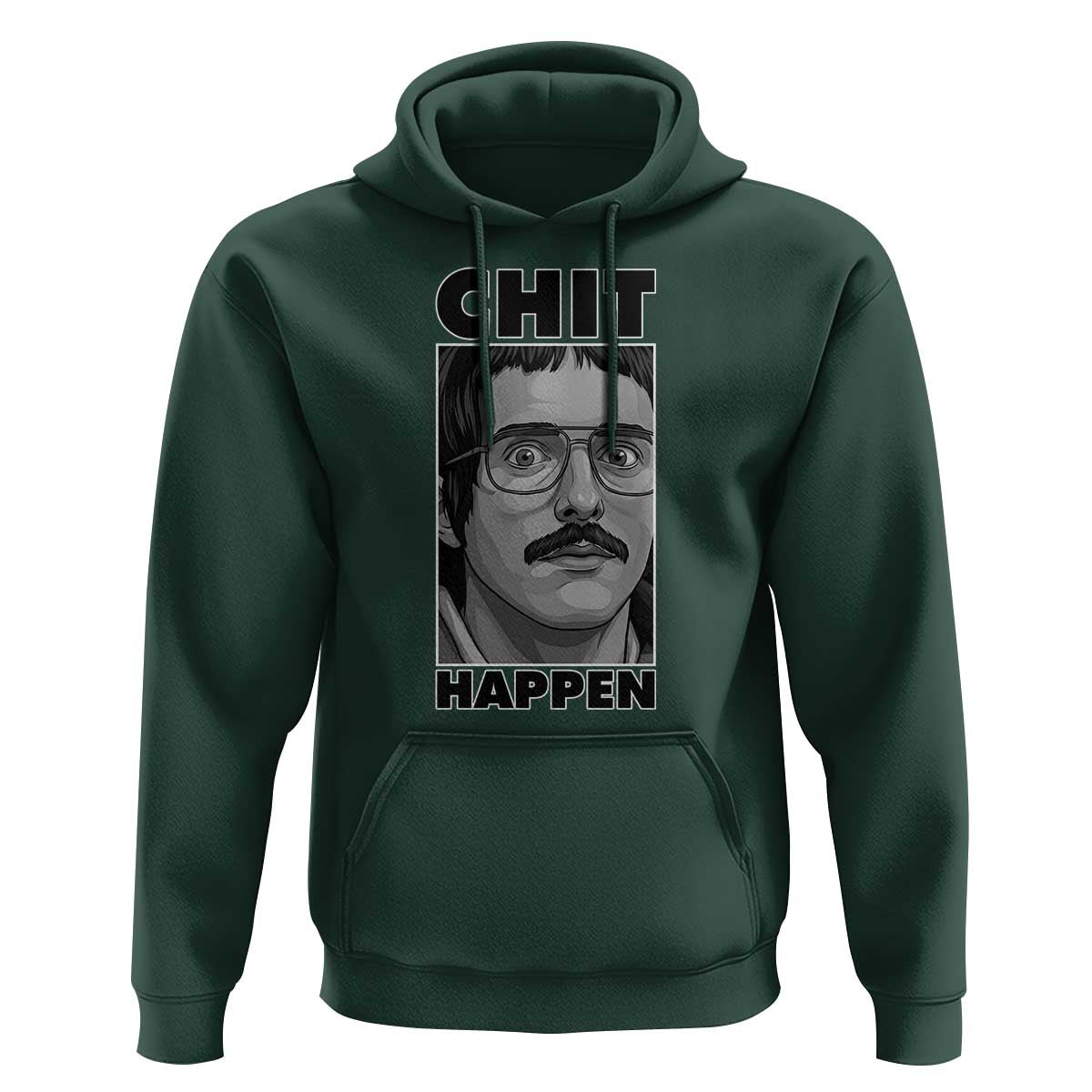 Chit Happens Meme Hoodie Funny Weird Guy Meme Unhinged Humor Energy - Wonder Print Shop