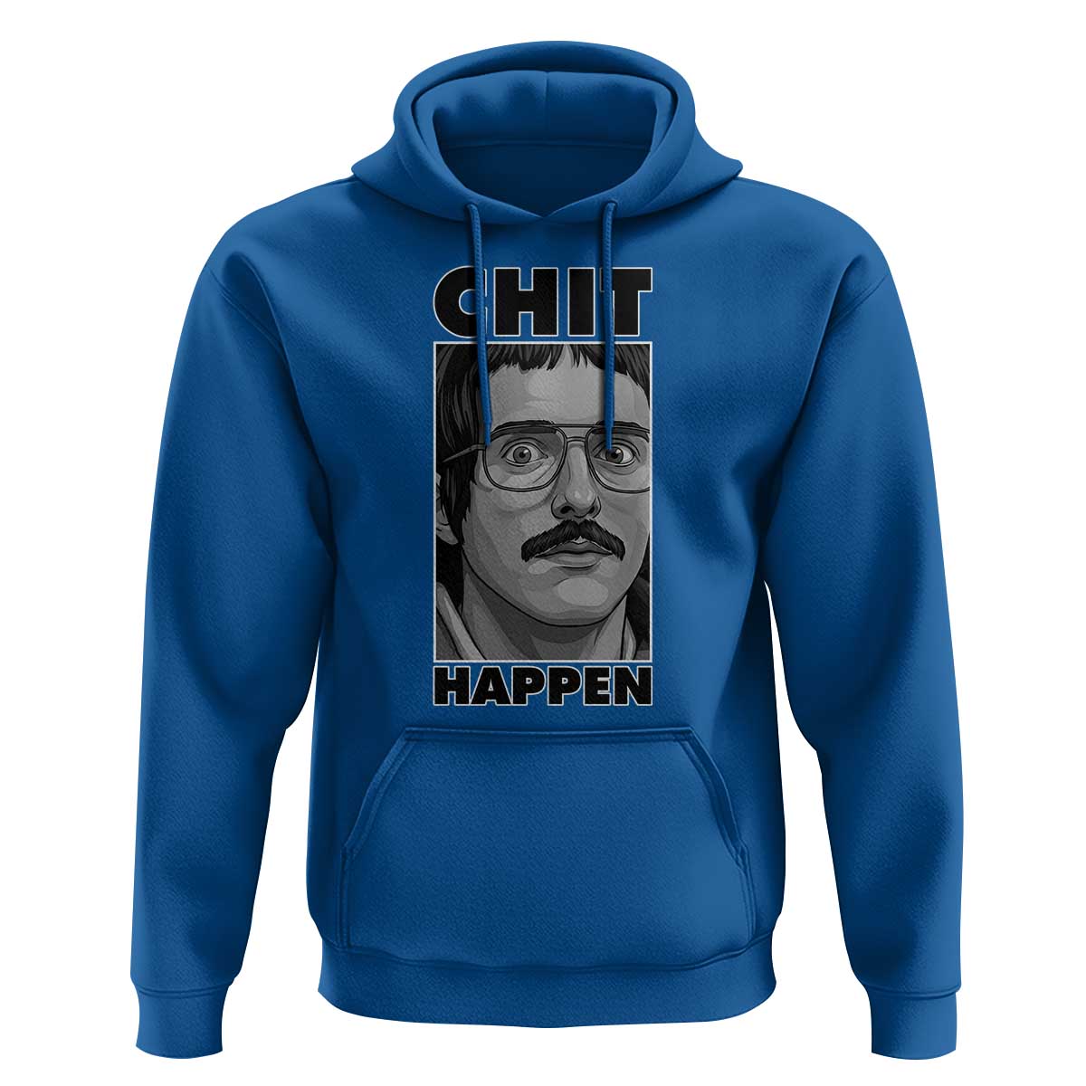 Chit Happens Meme Hoodie Funny Weird Guy Meme Unhinged Humor Energy - Wonder Print Shop