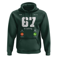 67 Is Calling Meme Hoodie Funny Six Seven Phone Call Screen - Wonder Print Shop