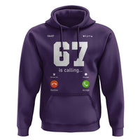 67 Is Calling Meme Hoodie Funny Six Seven Phone Call Screen - Wonder Print Shop