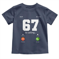 67 Is Calling Meme Toddler T Shirt Funny Six Seven Phone Call Screen - Wonder Print Shop