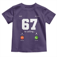 67 Is Calling Meme Toddler T Shirt Funny Six Seven Phone Call Screen - Wonder Print Shop
