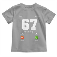 67 Is Calling Meme Toddler T Shirt Funny Six Seven Phone Call Screen - Wonder Print Shop