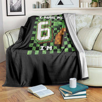I Was 6 Now I'm 7 Birthday Meme Throw Blanket Pixel Style 67 Gamer Six Seven Joke - Wonder Print Shop