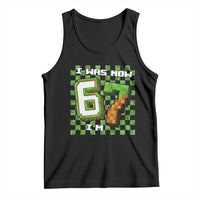 I Was 6 Now I'm 7 Birthday Meme Tank Top Pixel Style 67 Gamer Six Seven Joke - Wonder Print Shop