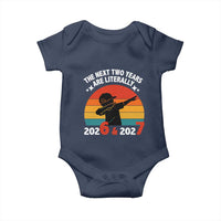 The Next Two Years Are Literally 6 7 Baby Onesie Funny 2026 2027 Meme Dabbing Boy Retro - Wonder Print Shop