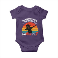 The Next Two Years Are Literally 6 7 Baby Onesie Funny 2026 2027 Meme Dabbing Boy Retro - Wonder Print Shop