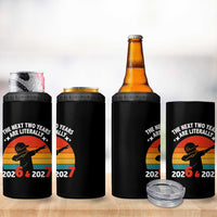 The Next Two Years Are Literally 6 7 4 in 1 Can Cooler Tumbler Funny 2026 2027 Meme Dabbing Boy Retro - Wonder Print Shop