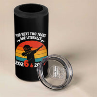 The Next Two Years Are Literally 6 7 4 in 1 Can Cooler Tumbler Funny 2026 2027 Meme Dabbing Boy Retro - Wonder Print Shop