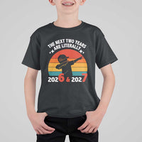 The Next Two Years Are Literally 6 7 T Shirt For Kid Funny 2026 2027 Meme Dabbing Boy Retro - Wonder Print Shop