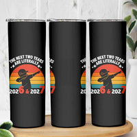 The Next Two Years Are Literally 6 7 Skinny Tumbler Funny 2026 2027 Meme Dabbing Boy Retro - Wonder Print Shop