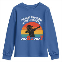 The Next Two Years Are Literally 6 7 Youth Sweatshirt Funny 2026 2027 Meme Dabbing Boy Retro - Wonder Print Shop