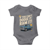 If You Can’t Dodge It Ram It Funny Truck Meme Baby Onesie for Gearheads Country Road Warriors - Wonder Print Shop