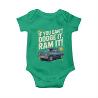 If You Can’t Dodge It Ram It Funny Truck Meme Baby Onesie for Gearheads Country Road Warriors - Wonder Print Shop