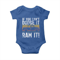 If You Can’t Dodge It Ram It Retro Truck Meme Baby Onesie for Gearheads Country Road Warriors - Wonder Print Shop