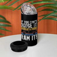 If You Can’t Dodge It Ram It Retro Truck Meme 4 in 1 Can Cooler Tumbler for Gearheads Country Road Warriors - Wonder Print Shop