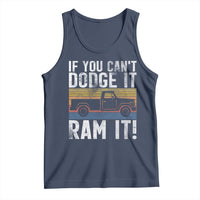 If You Can’t Dodge It Ram It Retro Truck Meme Tank Top for Gearheads Country Road Warriors - Wonder Print Shop