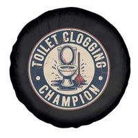 Funny Toilet Clogging Champion Badge Meme Spare Tire Cover for Poop Legends Gut Bomb Gladiators - Wonder Print Shop